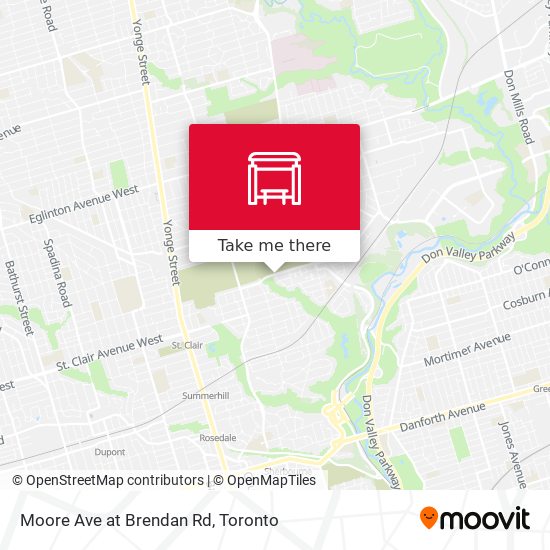 Moore Ave at Brendan Rd map