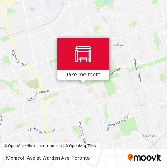 Mcnicoll Ave at Warden Ave plan