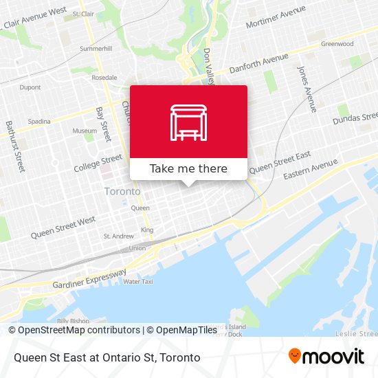 Queen St East at Ontario St plan