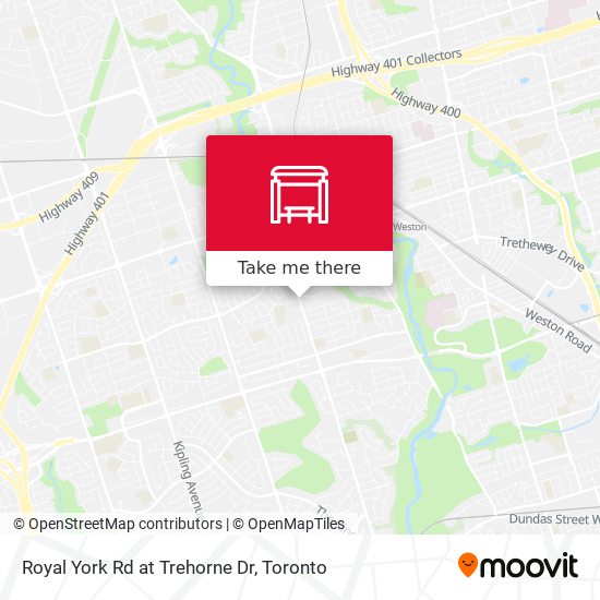 Royal York Rd at Trehorne Dr map