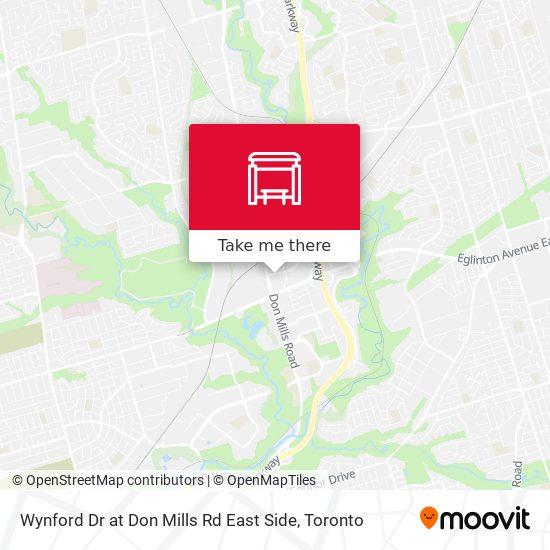 Wynford Dr at Don Mills Rd East Side map