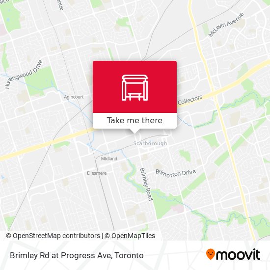 Brimley Rd at Progress Ave plan