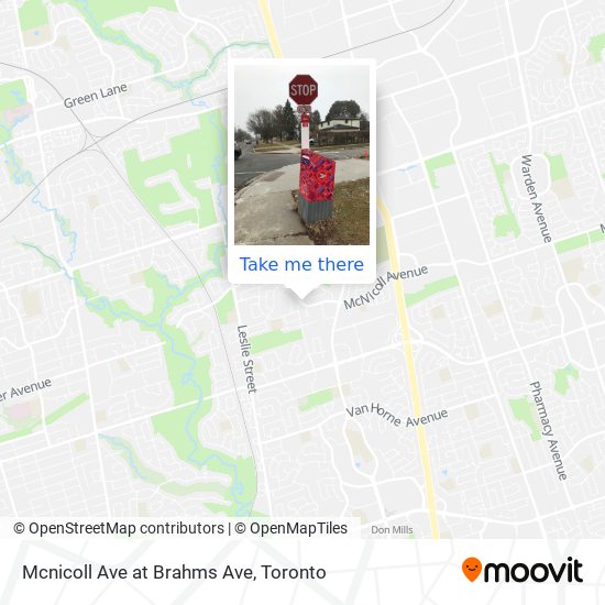 Mcnicoll Ave at Brahms Ave plan
