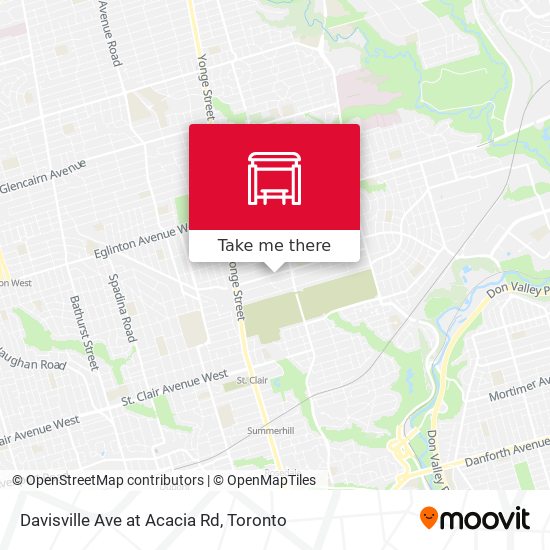 Davisville Ave at Acacia Rd plan