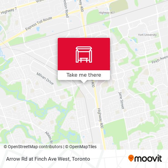 Arrow Rd at Finch Ave West map