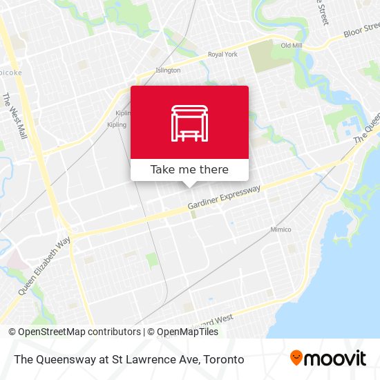 The Queensway at St Lawrence Ave plan