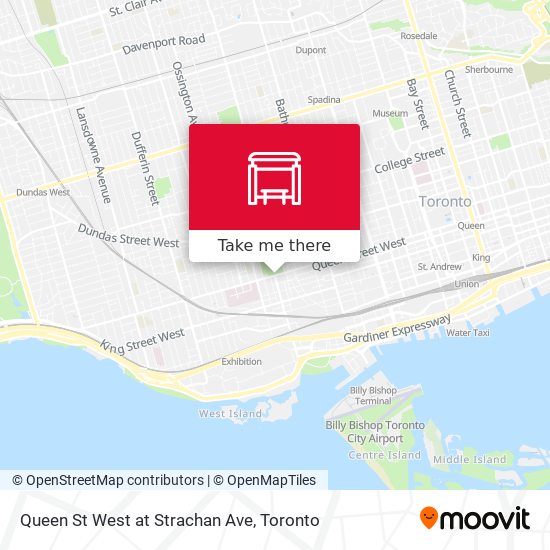 Queen St West at Strachan Ave plan