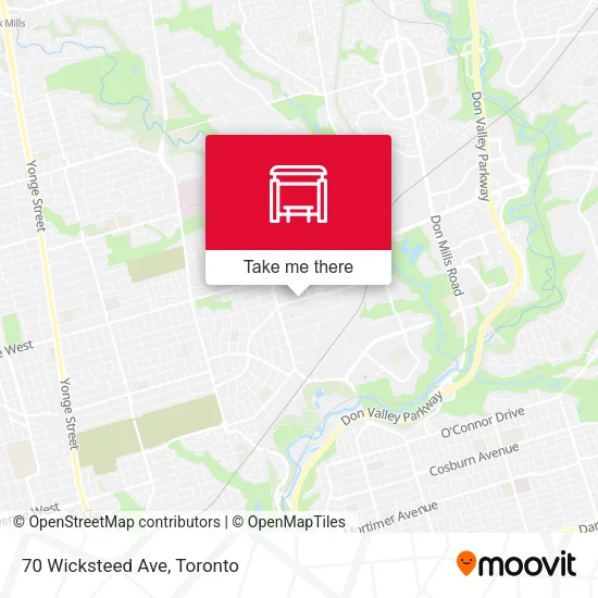 70 Wicksteed Ave map