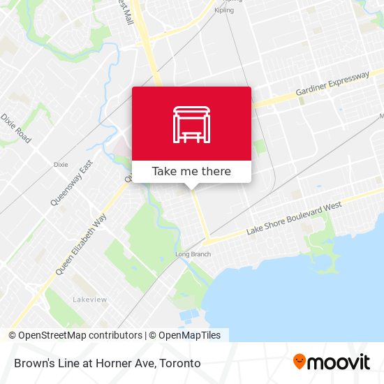 Brown's Line at Horner Ave map