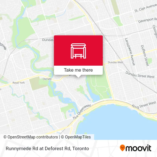 Runnymede Rd at Deforest Rd map