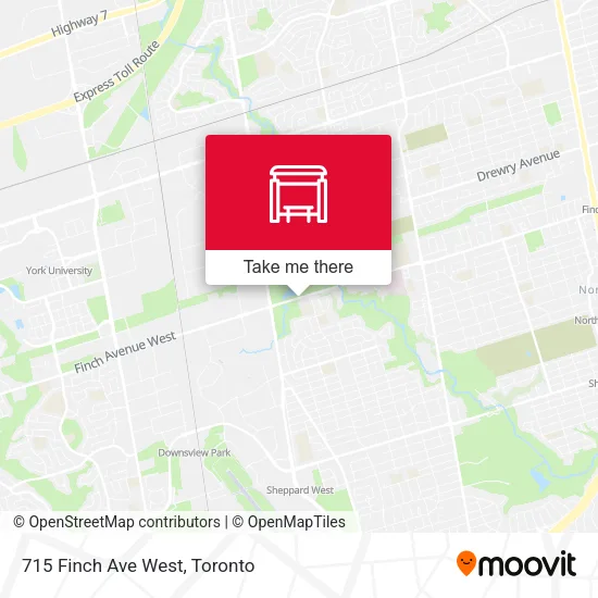 715 Finch Ave West map