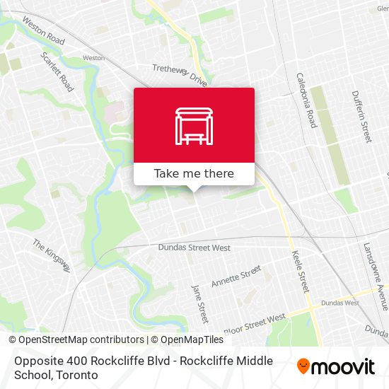 Opposite 400 Rockcliffe Blvd - Rockcliffe Middle School map