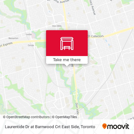 Laurentide Dr at Barnwood Crt East Side map