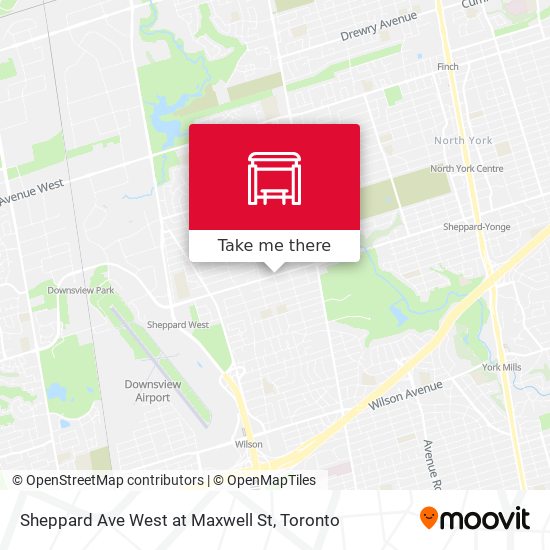 Sheppard Ave West at Maxwell St map