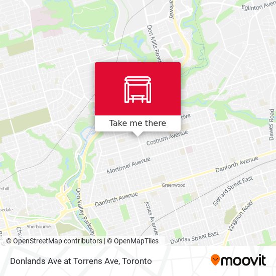 Donlands Ave at Torrens Ave map