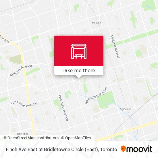 Finch Ave East at Bridletowne Circle plan
