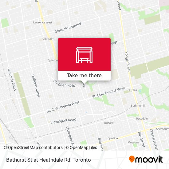 Bathurst St at Heathdale Rd plan