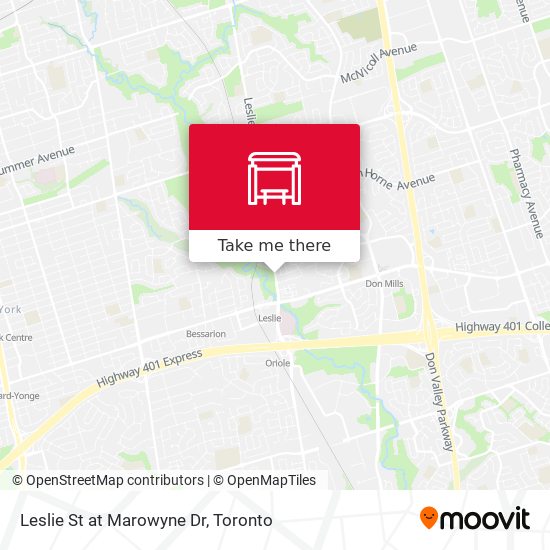 Leslie St at Marowyne Dr plan