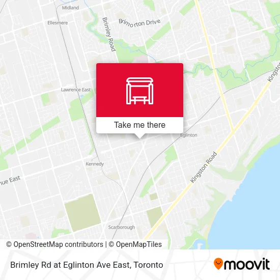 Brimley Rd at Eglinton Ave East map