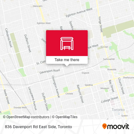 836 Davenport Rd East Side map