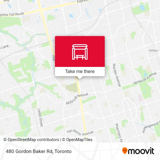 480 Gordon Baker Rd map