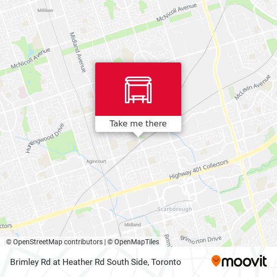 Brimley Rd at Heather Rd South Side map