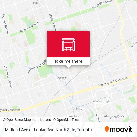 Midland Ave at Lockie Ave North Side map