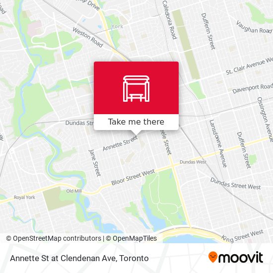 Annette St at Clendenan Ave map