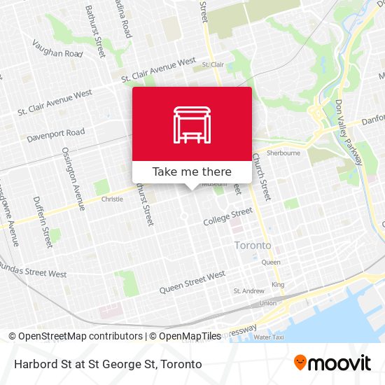 Harbord St at St George St map