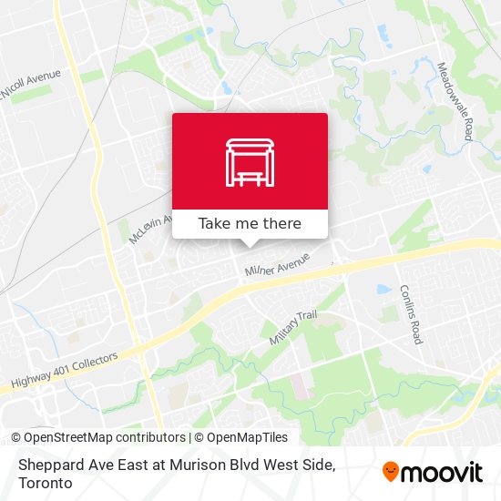 Sheppard Ave East at Murison Blvd West Side map