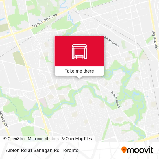 Albion Rd at Sanagan Rd map