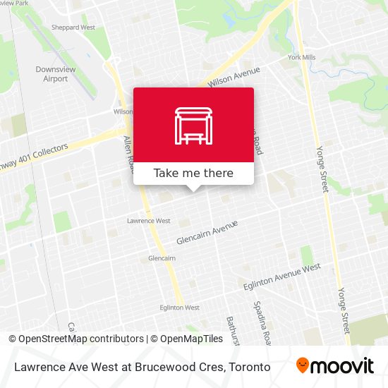 Lawrence Ave West at Brucewood Cres plan