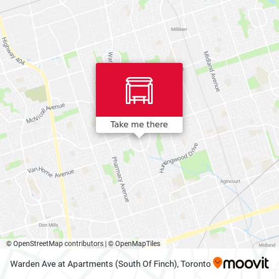 Warden Ave at Apartments (South Of Finch) map