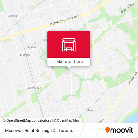 Mccowan Rd at Benleigh Dr map