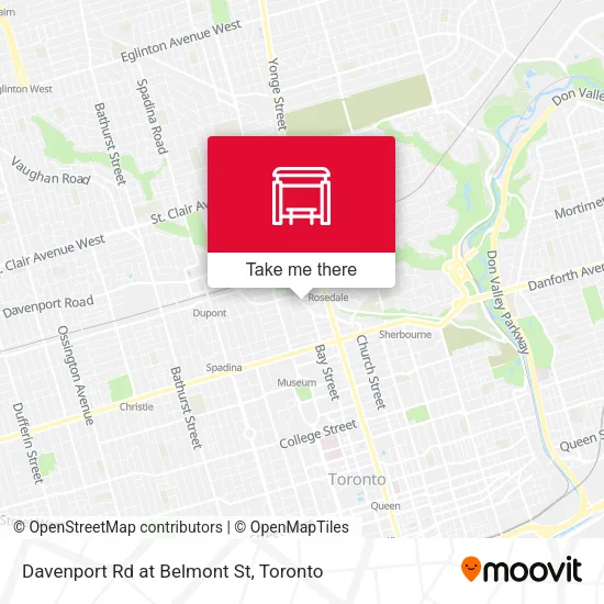 Davenport Rd at Belmont St map