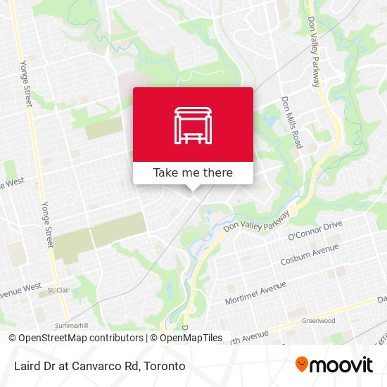 Laird Dr at Canvarco Rd map