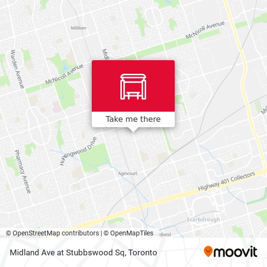 Midland Ave at Stubbswood Sq map