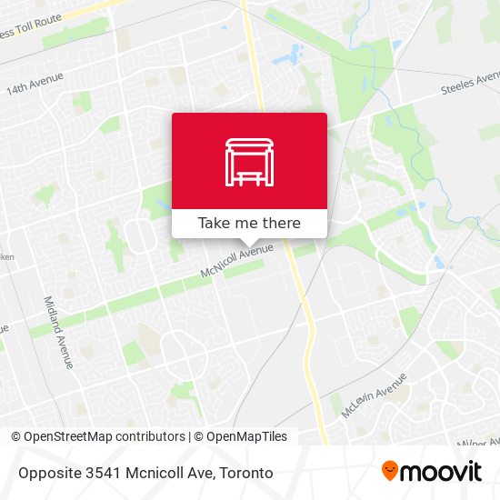 Opposite 3541 Mcnicoll Ave map