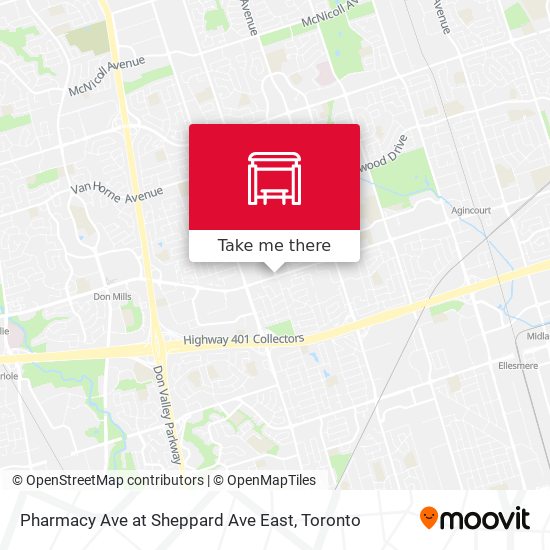 Pharmacy Ave at Sheppard Ave East map