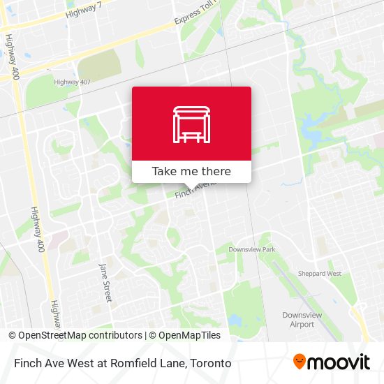 Finch Ave West at Romfield Lane plan