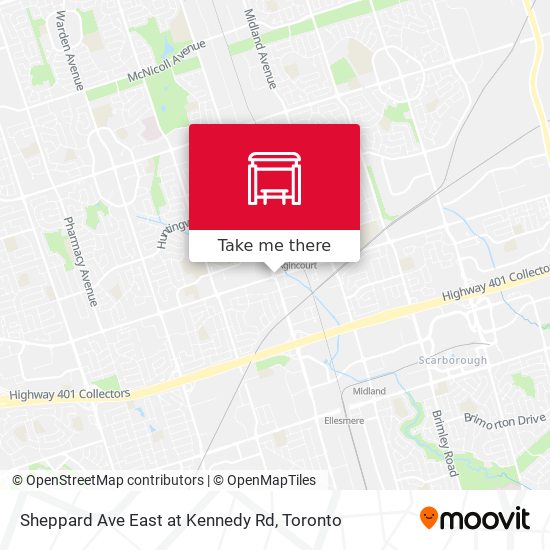 Sheppard Ave East at Kennedy Rd map