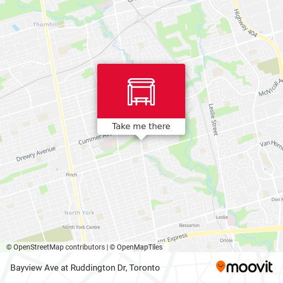 Bayview Ave at Ruddington Dr map
