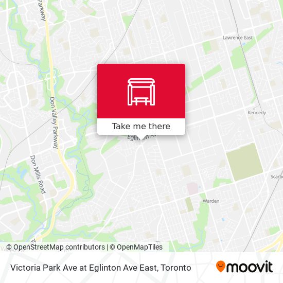 Victoria Park Ave at Eglinton Ave East map