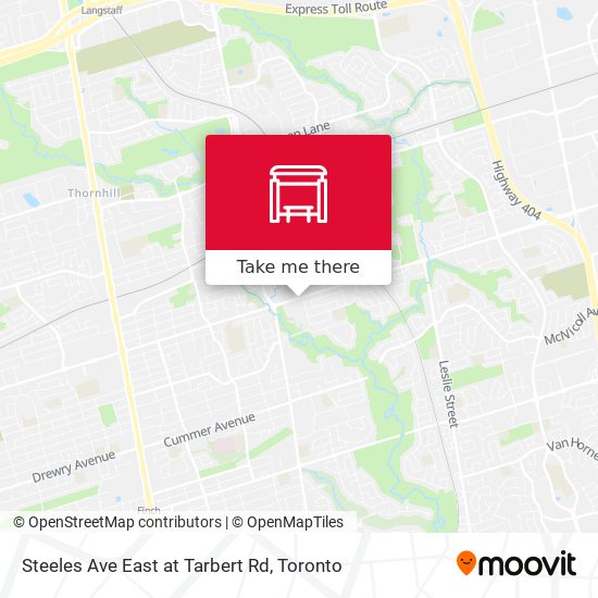 Steeles Ave East at Tarbert Rd map