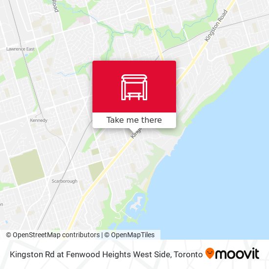 Kingston Rd at Fenwood Heights West Side map