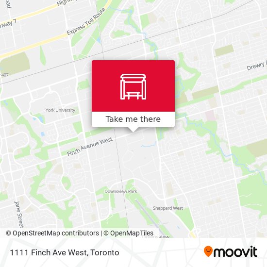 1111 Finch Ave West map