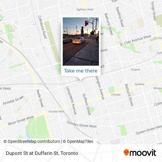 Dupont St at Dufferin St plan