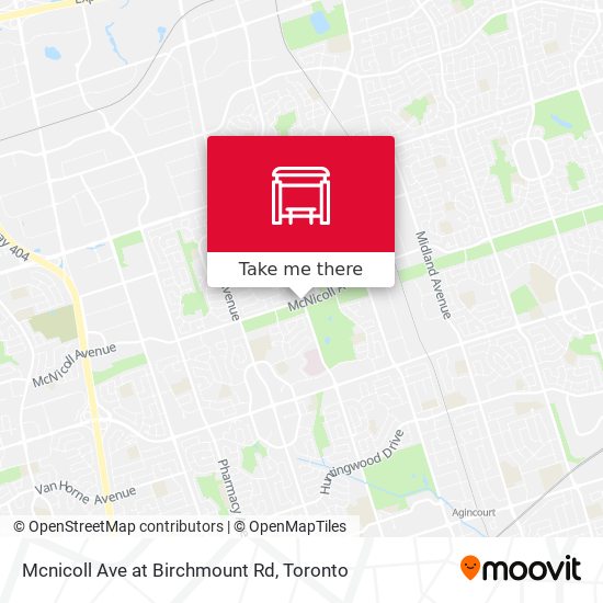 Mcnicoll Ave at Birchmount Rd map