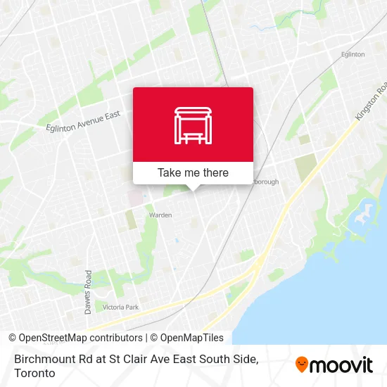 Birchmount Rd at St Clair Ave East South Side plan