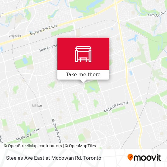 Steeles Ave East at Mccowan Rd plan